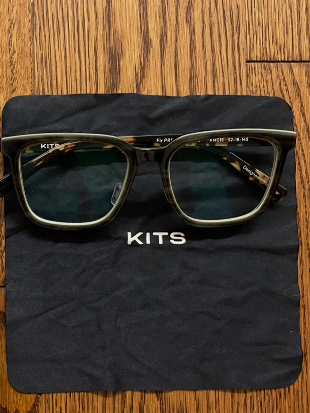 KITS Olive Green Square Prescription Glasses